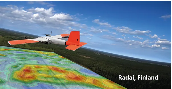 UAV magnetic survey with Radai Oy, Finland (collaboration)